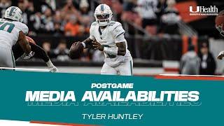 QB Tyler Huntley meets with the media after #MIAvsCLE | Miami Dolphins