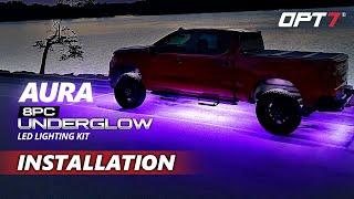 [HOW TO] OPT7 AURA Truck LED Aluminum Underglow Lighting Kit on Chevrolet Silverado w/ Door Assist