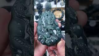 Jadeite dragon pendant,beautiful and cool,hand carving #jade #jewelry#houseofthedragon #dragon