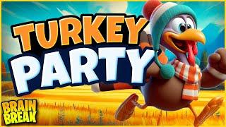 Thanksgiving Brain Break Party  Freeze Dance & Run  Floor is Lava  Just Dance Mario Challenge