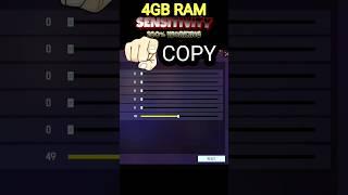 4gb ram best sensitivity in free fire | 4gb ram free fire setting | 4gb ram sensitivity in free fire