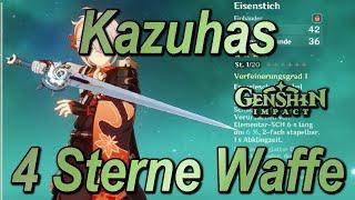 Genshin Impact - Upgrade: Kazuhas 4 Sterne Waffe vs Windfalke