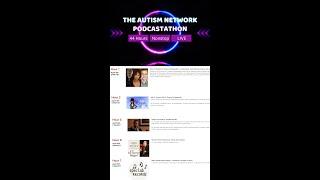 1st Ever Autism Network Podcastathon LIVE today at 3pm! Autism Live