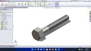 Design a Threaded Bolt in Solidworks