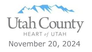 Utah County Community Reinvestment Public Meeting - November 20, 2024