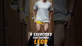 4 Exercises for bigger defined legs!  #fitness #gym #gymmotivation #fitnessmotivation #discipline