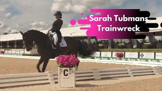 DRESSAGE DISASTER: Sarah Lockman Tubman Eliminated For Train Wreck In Grand Prix Dressage Test