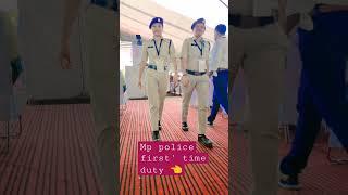 first time duty.. mp police.# khaki bardi.#viralvideo . police dedication 