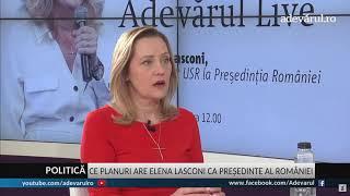 Președinta USR, Elena Lasconi, în direct la Adevărul Live