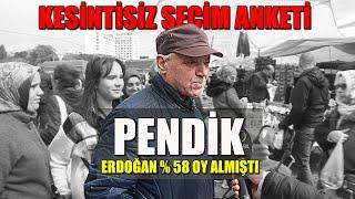 KESİNTİSİZ PENDİK  SAYAÇLI SEÇİM ANKETİ 2023 | ERDOĞAN % 58 OY ALMIŞTI | Sokak Röportajları