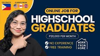 HIGHSCHOOL GRADUATES are WELCOME! P20K/Month: Work From Home | NO EXPERIENCE REQUIRED, FREE TRAINING