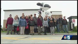 Campers line up to be first inside new Plattsburgh Chick-fil-A