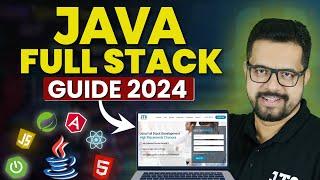  JAVA FULL STACK COURSE GUIDE | Developer Learning Path 2024 