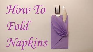 How To Fold Napkins | Napkin folding tutorial | Kako saviti salvete