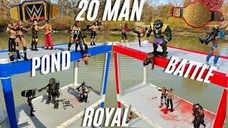 WWE 20 Man Pond Battle Royal Action Figure Match