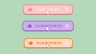 CUSTOMIZABLE Animated Minimalist YouTube Subscribe And Bell Icon Video Overlay Button Active
