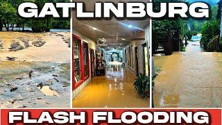 GATLINBURG SHOPS INUNDATED BY FLASH FLOODS |Arts And Crafts Community Shops Face Losses, Closures|