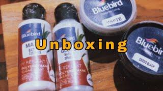 Unboxing Bluebird Arts products | Gesso and clear coat