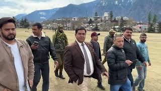 Beautification of Chowgan ground begins, DC Kishtwar visit to access progress on beautification