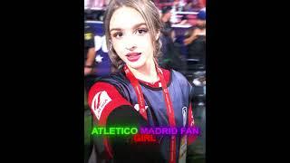 Atletico Madrid Fan Girl Cheering But.......  #edit #viral #football