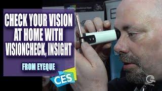 I Got My EyeQue Eye Exam at CES 2019 using VisionCheck, Insight