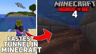 I Built the World's Fastest Tunnel in Minecraft Hardcore - #4