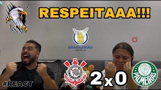 REACT REAÇÕES CORINTHIANS x PALMEIRAS | Casal Rivalidade