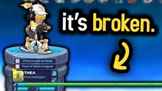 I gave myself 30X STRENGTH in Brawlhalla...