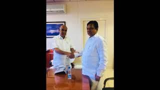 Telangana State Finance Commission Rajesham Goud Meeting with Transco CMD Prabhakar Rao at Hyderabad