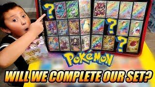 CAN WE COMPLETE OUR ENTIRE COLLECTION? OPENING NEW POKEMON CARDS SWORD AND SHIELD BOOSTER BOX!