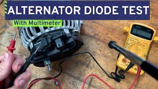 How to do a Quick Alternator Diode Test with a Multimeter