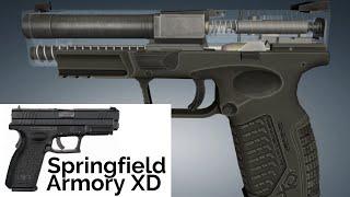 3D Animation: How a Springfield Armory XD Pistol works