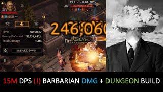 15.1M DPS the best and strongest barbarian PvE builds for dmg and dungeons in Diablo Immortal!