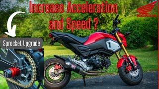 Honda Grom Sprocket Upgrade Everyone Should Do - Can gearing down increase torque and speed?