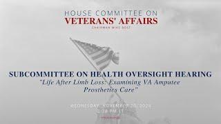 Subcommittee on Health Oversight Hearing