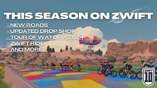 This Season on Zwift // MORE New Roads // New HUD // Drop Shop Updates