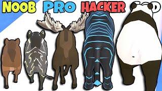 NOOB vs PRO vs HACKER vs GOD in Cat Evolution NEW ANIMALS Part 04