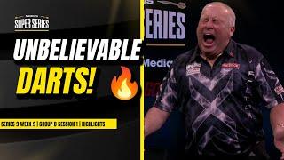 DARTS FROM THE GODS!! | Darts Highlights | Week 9 Group B session 1