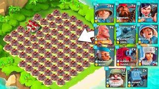 Boom Beach EVERY TROOP vs All Mortar Base