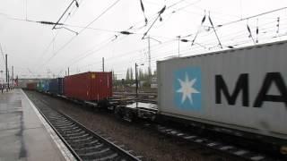 Freightliner 66532 "P&O Nedlloyd Atlas"hauls intermodal through Doncaster 8/11/14