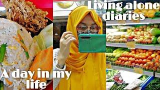 Living Alone Diaries a day of my life[shopping, cooking foods, studying, eating alone]Bangladesh 