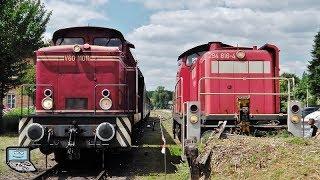 [Steigerwaldbahn] Sonderzug in Schlüsselfeld mit V60 11011 und DEUTZ-Lok