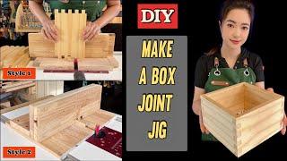 2 Types Of Box Joint Jigs For The Router Table | Easy Box Joint Jig