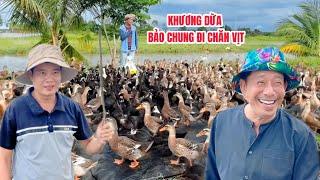 Khương Dừa lạnh run người không thoại nên lời khi dầm mưa chăn vịt trong phim VUA VỊT