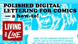 Polished digital lettering for comics in Indesign -- a Living the Line how-to!