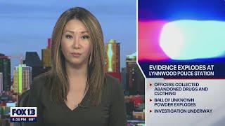 Evidence explodes at Lynnwood police station | FOX 13 Seattle