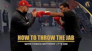 How To Throw The Jab with Coach Anthony | It's ON! Boxing MMA | Delran, New Jersey