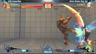 [EVO 2012 SSFIV AE Top 8] AVM GamerBee (Adon) vs eLive Qanba Xiao Hai (Cammy)