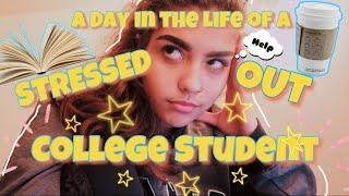 A DAY IN THE LIFE OF A STRESSED OUT COLLEGE STUDENT! | GVSU Art Major