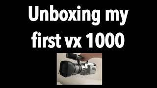 Unboxing a Sony vx 1000 (vx 1000e)